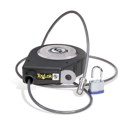 Lippert TOLYLOK NYLON 15FT CABLE LOCK WITH PADLOCK 337120